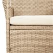 Bowery Hill Contemporary Weather-Resistant Garden Dining Set in Beige