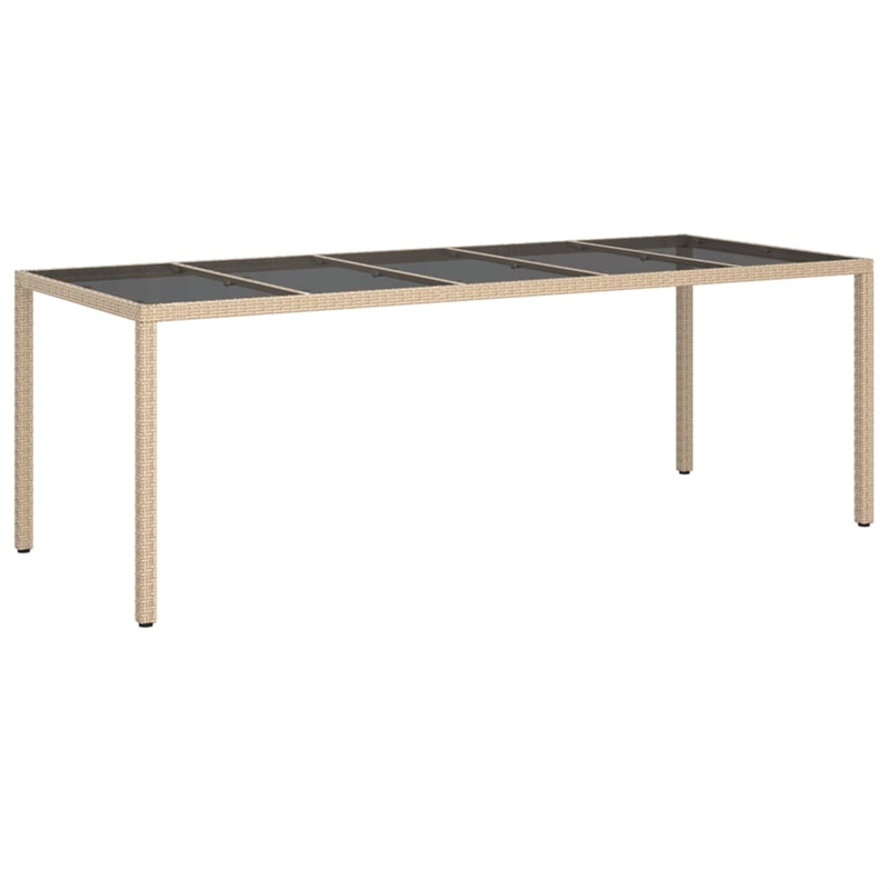 Bowery Hill Contemporary Weather-Resistant Garden Dining Set in Beige