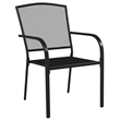 Bowery Hill Steel Medium Stackable Garden Dining Set in Anthracite/Gray