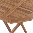 Bowery Hill Contemporary Weather-Resistant Garden Dining Set Natural Teak