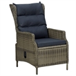 Bowery Hill Acacia Wood/PE Rattan/Steel Large Dining Set in Brown