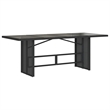 Bowery Hill 9 Piece Poly Rattan Garden Dining Set in Black/Cream White