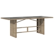Bowery Hill Contemporary 9 Piece Poly Rattan Garden Dining Set in Beige