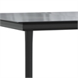 Bowery Hill Contemporary Poly Rattan Garden Dining Set in Black