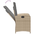 Bowery Hill 7 Piece Poly Rattan Garden Dining Set in Gray/Brown