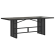 Bowery Hill 9 Piece Poly Rattan Garden Dining Set in Black/Cream White