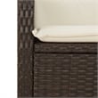 Bowery Hill Contemporary 5 Piece Poly Rattan Garden Dining Set in Black