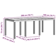 Bowery Hill Contemporary Poly Rattan Garden Dining Set in Anthracite