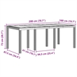 Bowery Hill Contemporary 7 Piece Poly Rattan Garden Dining Set in Brown