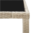 Bowery Hill 9 Piece Poly Rattan Garden Dining Set in Beige/Cream White