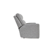 Bowery Hill Pewter Power Reclining Sofa Set in Polyester Upholstered