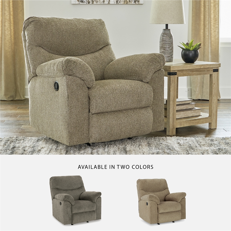 Bowery Hill Sofa Set of Reclining Sofa, Loveseat, & Rocker Recliner