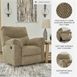 Bowery Hill Sofa Set of Reclining Sofa, Loveseat, & Rocker Recliner