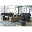 Bowery Hill 3-Piece Power Reclining Set in Slate Chenille Upholstered