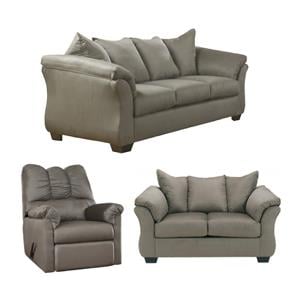 Bowery Hill Living Room Set of Loveseat, Rocker Recliner, & Sofa