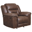 Bowery Hill Living Room Set of Rocker Recliner and Reclining Sofa