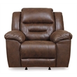 Bowery Hill Living Room Set of Rocker Recliner and Reclining Sofa