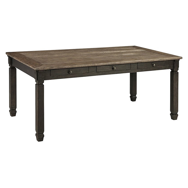 Bowery Hill Urban Farmhouse Dining Set with 4 Side Chairs and Table