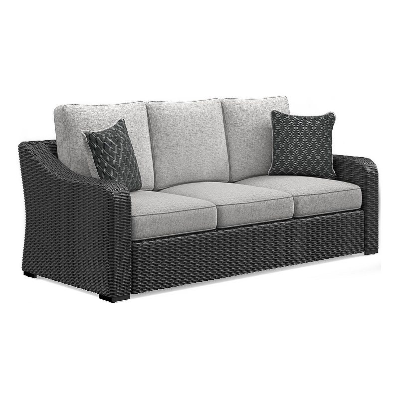 Bowery Hill Outdoor Set with 2 Swivel Lounge Chairs and Sofa