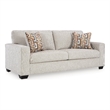 Bowery Hill Loveseat & Sofa Set in Stone Polyester