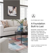 Bowery Hill Loveseat & Sofa Set in Stone Polyester