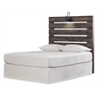 Bowery Hill Rustic-Industrial Full Headboard & 6-Drawer Dresser Set