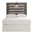 Bowery Hill Rustic-Industrial Full Headboard & 6-Drawer Dresser Set