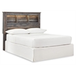 Bowery Hill Full Bookcase LED Headboard & 6-Drawer Dresser Set