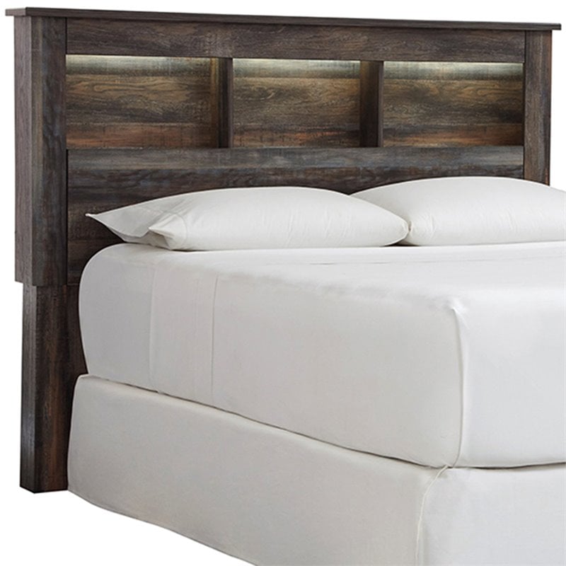Bowery Hill 2-Piece Set of Dresser and Full/Queen Bookcase Headboard