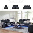Bowery Hill 2-Pc Faux Leather Power Reclining Sofa Set with LED Lights & Storage