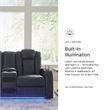 Bowery Hill 2-Pc Faux Leather Power Reclining Sofa Set with LED Lights & Storage