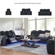 Bowery Hill 2-Pc Faux Leather Power Reclining Sofa Set with LED Lights & Storage