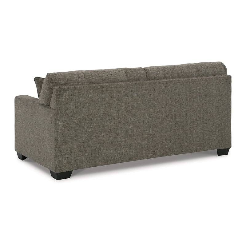Bowery Hill Chocolate Loveseat & Sofa Set with Polyester Upholstery