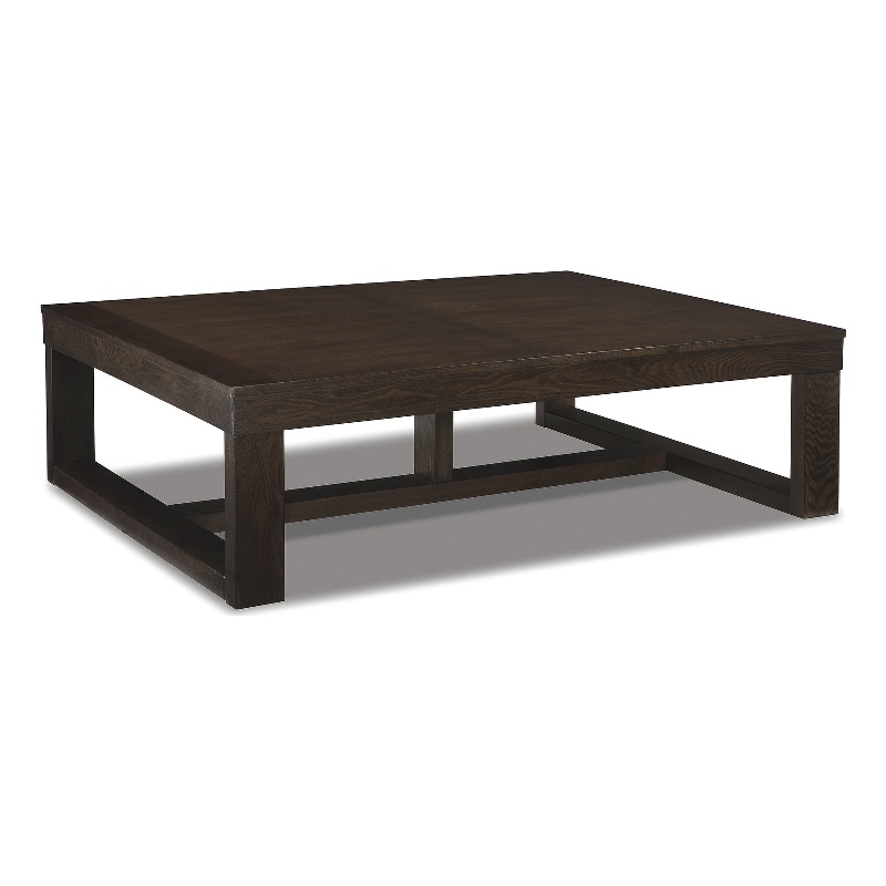 Bowery Hill 2-Piece Dark Brown Coffee and End Table Set