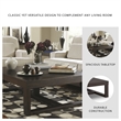 Bowery Hill 2-Piece Dark Brown Coffee and End Table Set