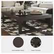 Bowery Hill 2-Piece Dark Brown Coffee and End Table Set