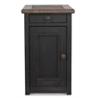 Bowery Hill Cocktail Coffee Table & 2 End Tables Set in Gray & Brown