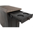 Bowery Hill Cocktail Coffee Table & 2 End Tables Set in Gray & Brown