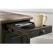 Bowery Hill Cocktail Coffee Table & 2 End Tables Set in Gray & Brown