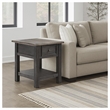 Bowery Hill 2-Piece Coffee & End Table Set in Gray & Brown