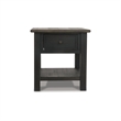 Bowery Hill 2-Piece Coffee & End Table Set in Gray & Brown