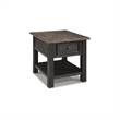 Bowery Hill 2-Piece Coffee & End Table Set in Gray & Brown