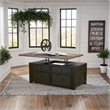 Bowery Hill 2-Piece Coffee & End Table Set in Gray & Brown