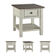 Bowery Hill 3-Piece Cocktail & End Tables Set in Two-Tone Finish