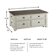 Bowery Hill 3-Piece Cocktail & End Tables Set in Two-Tone Finish