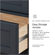 Bowery Hill Solid Wood Queen Panel Headboard & Dresser Set