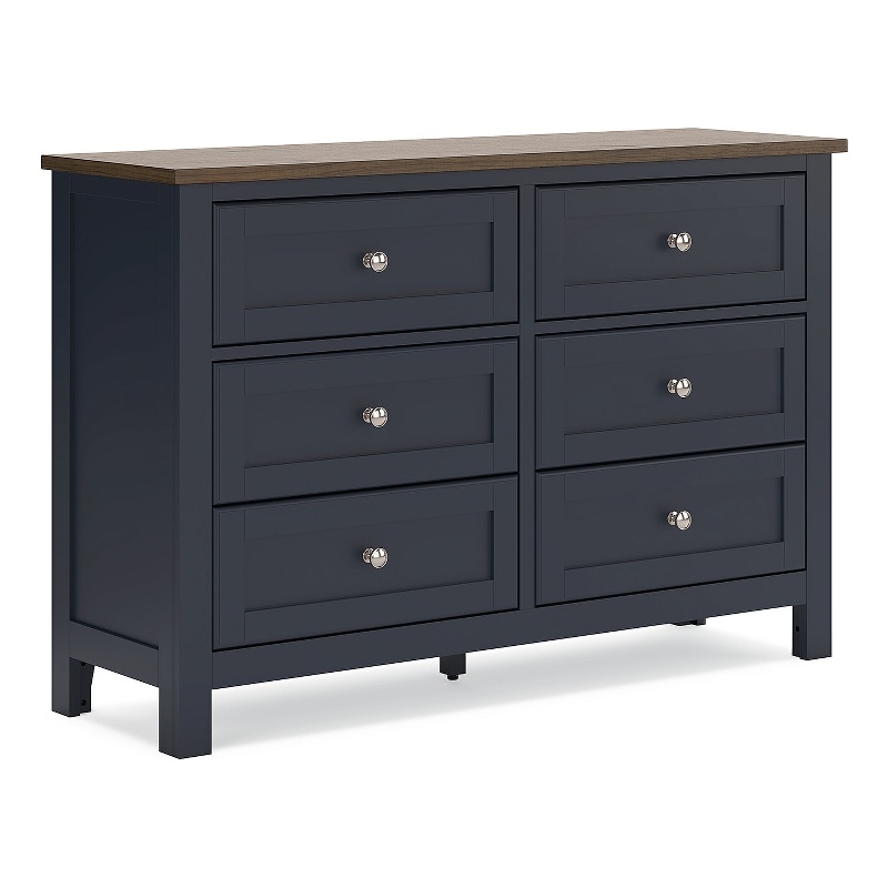 Bowery Hill Solid Wood Queen Panel Headboard & Dresser Set