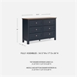 Bowery Hill Solid Wood Queen Panel Headboard & Dresser Set