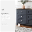 Bowery Hill Solid Wood Queen Panel Headboard & Dresser Set