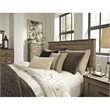 Bowery Hill Queen Panel Headboard & Dresser Set in Brown Rustic Finish